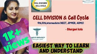 Cell division amp cell cycle class 11 NCERT by Bhargavi kola [upl. by Eylhsa183]