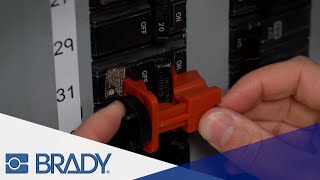 Brady Universal MultiPole Breaker Lockout  How To Install [upl. by Arykahs]