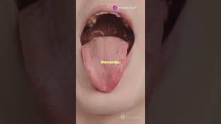 Longest tongue facts didyouknow trending shorts [upl. by Sibell299]