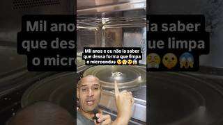 Você sabia Que é dessa forma que limpa o microondas 😯 truquesdecasa shorts viral [upl. by Pelletier]