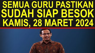 Semua guru dan kepsek sertifikasi dan non sertifikasi bersiap besok pada Kamis 27 Maret 2024 [upl. by Anikahs]