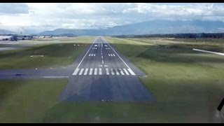 Approach and landing at the new Quito airport [upl. by Yelahs896]