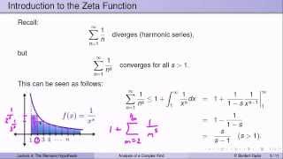 Week6Lecture4 The Riemann Zeta Function and the Riemann Hypothesis [upl. by Enyale]