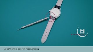 TUTORIAL  MARBURGER Uhrband  Uhrenarmband wechseln [upl. by Yasibit]