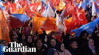 Turkey elections Erdoğan sings to supporters as Kılıçdaroğlu attacks smear campaign– video [upl. by Robinett]