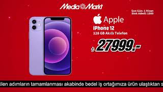 Yıldızlı teknoloji günlerinin MediaMarkt’la Tam Zamanı  iPhone 12 128 GB akıllı telefon 27999 TL [upl. by Kassel]