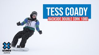 Tess Coady Back Dub 10  X Games Aspen 2023 [upl. by Erialcyram732]