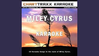 True Friend Karaoke Version In the Style of Miley Cyrus [upl. by Schmeltzer]