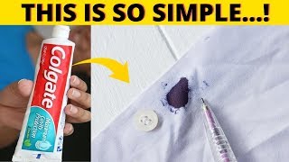 Don’t worry Remove ballpoint ink stains from clothes using this fabric stain removers [upl. by Hterag]