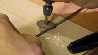 How to sharpen a bandsaw blade [upl. by Shellie731]