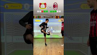 BAYER LEVERKUSEN vs AC MILAN 🏆😳⚽️ Champions League 😱 youtube shorts cejasfreestyle robot [upl. by Eelrefinnej]