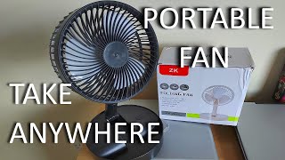 Rechargeable Portable Folding Fan  Unboxing Review [upl. by Enitsirk]