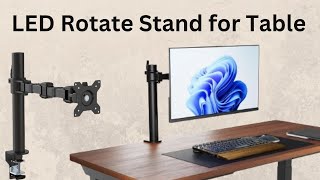 LED Rotate Stand 360 Degree Adjustable I amazon Basics Monitor Stand Height Adjustable Arm Mount [upl. by Ranger732]