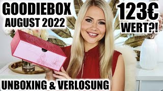 Goodiebox August 2022  Unboxing amp Verlosung [upl. by Ludba642]