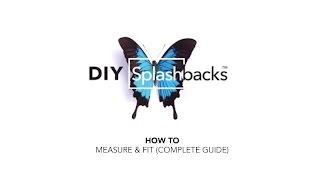 How to Measure and Fit a Glass Splashback [upl. by Yleen]