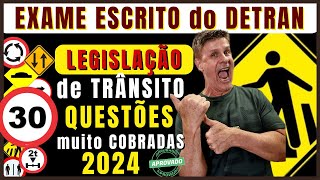 PROVA TEÃ“RICA DO DETRAN 2024  EXAME DE LEGISLAÃ‡ÃƒO DE TRÃ‚NSITO 2024  SIMULADO DETRAN QUESTÃ•ES 2024 [upl. by Jenei]