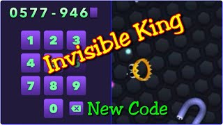 Slitherio New Skin Codes Invisible King [upl. by Ardnekat]