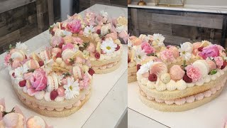 Loaded Layered Number Cake  Tips and Tricks for Easy Assembly  Cake Decorating Tutorial [upl. by Anrat]