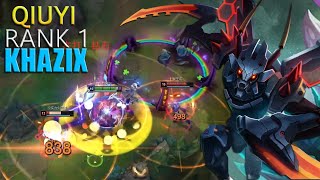 RANK 1 KHAZIX HOW TO DEAL WITH REKSAI  QIUYI KHAZIX VS REKSAI [upl. by Mazonson736]