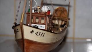 Model ship Construction  Mare Nostrum  Spanish fishing trawler [upl. by Lirva]