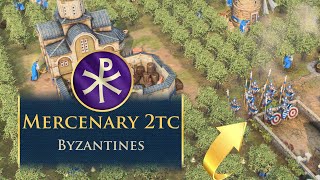 Mercenary 2TC Olive Build Byzantines  Build Order Guides [upl. by Akkahs]