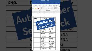 MS Word How to create an Auto Number Series effortlessly 💡 [upl. by Westland]