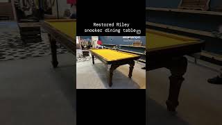 Restored Riley snooker dining table oak snookertable wood restoration woodworking pooltable [upl. by Aneba]