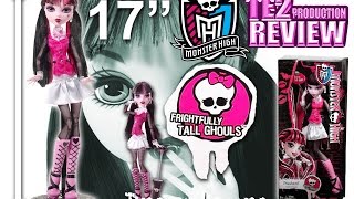 Review Monster High Frightfully Tall Ghouls Draculaura 17quot [upl. by Boles951]