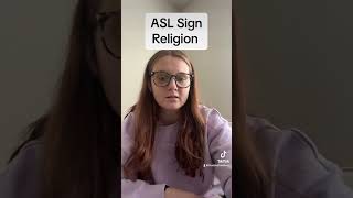 Learn How To Sign quotReligionquot in ASL for Beginners  American Sign Language shorts [upl. by Eelaroc560]