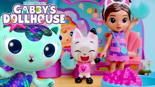 HELP Find a Solution for MerCats Sticky Situation  GABBYS DOLLHOUSE TOY PLAY ADVENTURES [upl. by Hamlet]