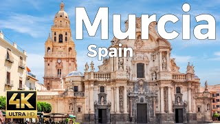 Murcia Spain Walking Tour 4k Ultra HD 60fps – With Captions [upl. by Schwerin]