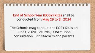 DepEd Order No 3 s 2024 [upl. by Arreis55]