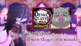 ¦¦ Hashiras react to Demon Slayer in 6 minutes  GL2 Test  jazaspen4 ¦¦ [upl. by Booma]