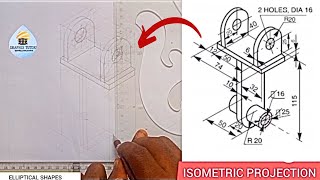 SWING BRACKET IN ISOMETRIC PROJECTION [upl. by Benny]