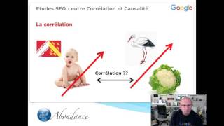 Etudes SEO  entre corrélation et causalité Vidéo SEO Abondance [upl. by Mareld]