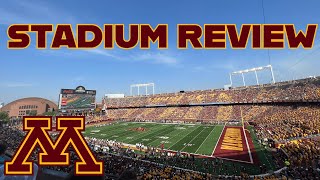 Minnesota Golden Gophers Football Huntington Bank STADIUM REVIEW [upl. by Ys]