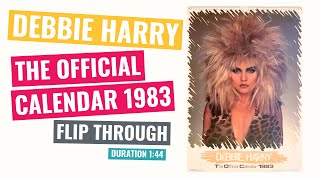 Debbie Harry  The Official Calendar 1983  Flip Through [upl. by Pasahow]