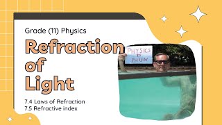 Grade 11 Physics စနစ်သစ် Chapter 7 Refraction of Light part 3 [upl. by Grannia61]