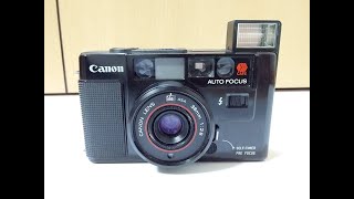 CANON AF35M  Sure Shot 35mm Autofocus Film Camera [upl. by Zarger]