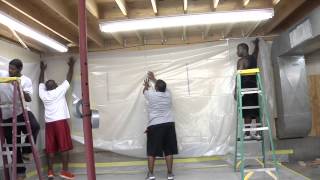 Building an Abatement Enclosure for Asbestos Lead Mold or Dust Control [upl. by Thorner713]