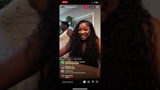 Reginae Carter Goes Live 6152023 [upl. by Eilrebma]