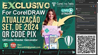 ⚙️Atualização QRCode PIX Generator Direto no CorelDRAW AddOn by bonus630 [upl. by Eyoj]