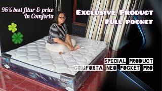 Yang TERBAIK 95  Review Comforta Superfit neo Pocket kasur Spring bed [upl. by Novihs]