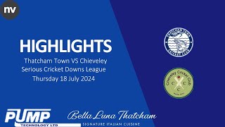 Thatcham Town vs Chieveley SCDL T20 Highlights [upl. by Lupe578]