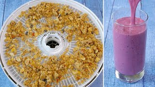 How to Make Fermented Granola amp Kefir Berry Smoothie [upl. by Solegna]