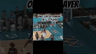 Vince Carter Hall of Fame  Iconic Olympics Dunk Over 72 Frenchman shorts highlights sports nba [upl. by Laks]