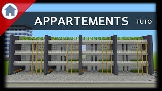 MINECRAFT  TUTO APPARTEMENTS MODERNES [upl. by Matilda]