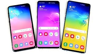 Samsung Galaxy S10e vs S10 vs S10 Plus [upl. by Eniamret492]