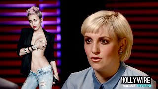 Lena Dunham Defends Miley Cyrus  Hollywire [upl. by Desta]