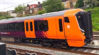 Several passenger trains speeding past Kensal Green station [upl. by Yerga446]